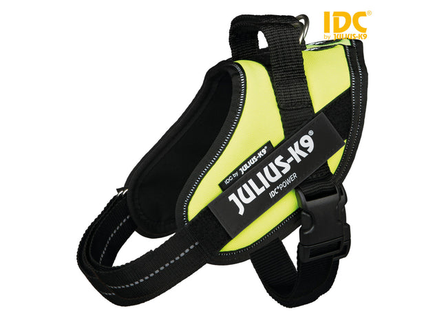 Sicher! Hier ist eine passende Bild-Alt-Text-Beschreibung für das Trixie Julius-K9 IDC Geschirr in Neongelb:

"Robustes Julius-K9 IDC Geschirr in auffällig