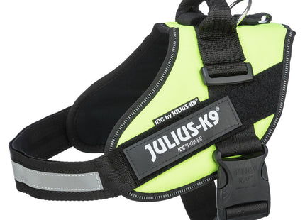 Gelbes Julius-K9 IDC Geschirr für Hunde in Neonfarbe