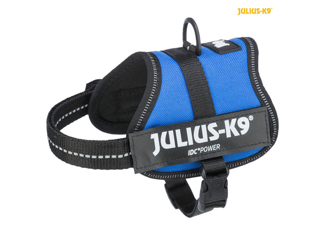 Julius-K9 Powergeschirr – Hundegeschirr blau 33-45cm