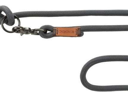 Stylische Trixie Nordic V-Leine in Dunkelgrau-Braun für Hunde