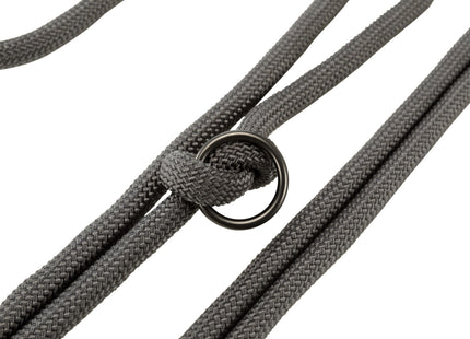 Stylische Trixie Nordic V-Leine in Dunkelgrau-Braun für Hunde