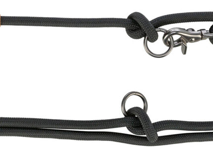 Schwarze Trixie Nordic V-Leine für stilvolle Spaziergänge