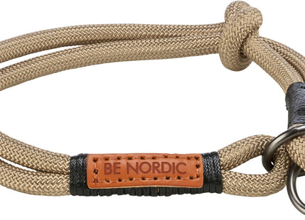 Trixie - Be Nordic Zugstopp-Halsband, sand/schwarz