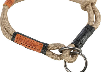 Trixie - Be Nordic Zugstopp-Halsband, sand/schwarz