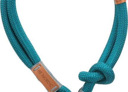 Stilvolles Zug-Stopp-Halsband in Petrol-Hellgrau für Hunde von Trixie