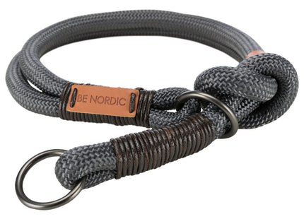 Stilvolles Zug-Stopp-Halsband in Dunkelgrau-Braun von Trixie Be Nordic