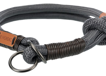 Stilvolles Zug-Stopp-Halsband in Dunkelgrau-Braun von Trixie Be Nordic
