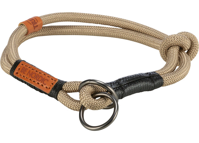 Stilvolles Zug-Stopp Halsband in Sandschwarz von Trixie be Nordic
