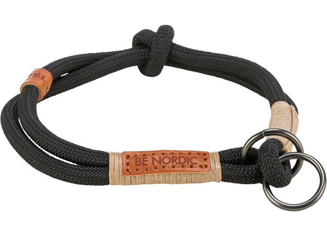 Schwarzsand Zug-Stopp Halsband von Trixie - nordisches Design für stilvolle Hunde