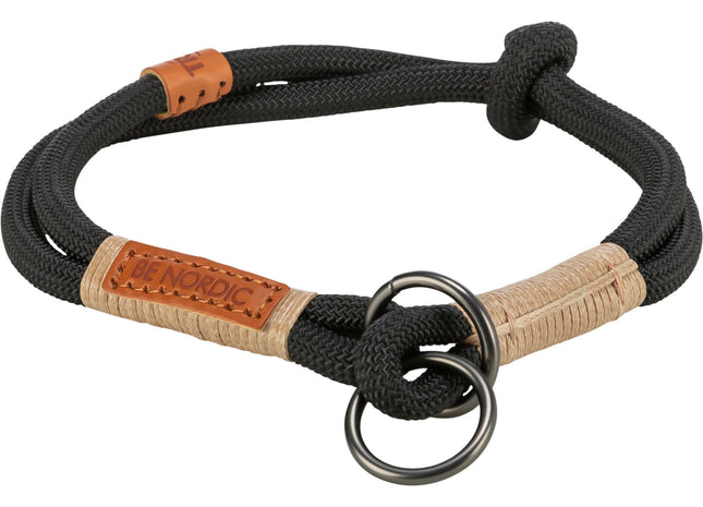 Schwarzsand Zug-Stopp Halsband von Trixie - nordisches Design für stilvolle Hunde