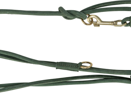 Trixie Pure V-Leine - Leder, salbei, 2m lang