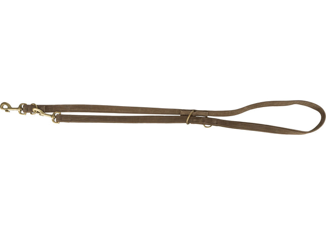 Trixie Pure V-Leine - Leder, braun, 2m S-M