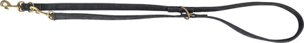 Trixie Pure V-Leine - Leder, schwarz, 2m S-M