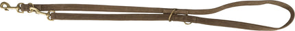 Trixie Pure V-Leine - Leder, braun, 2m S-M