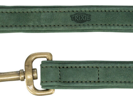 Trixie Pure V-Leine - Leder, salbei, 2m, 15mm