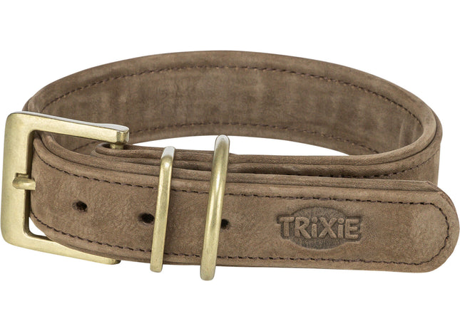 Trixie Pure Halsband - Leder braun XS