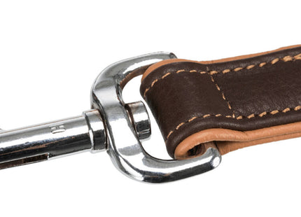 Komfortable Trixie Active V-Leine in Braun-Hellbraun für aktive Hunde