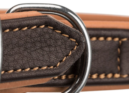 Bequemes Trixie Active Halsband in Braun-Hellbraun für aktive Hunde
