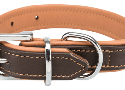 Bequemes Trixie Active Halsband in Braun-Hellbraun für aktive Hunde