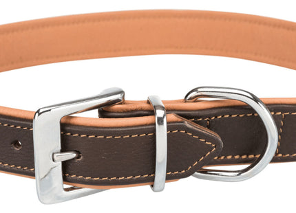 Bequemes Trixie Active Halsband in Braun-Hellbraun für aktive Hunde