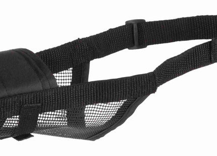 Maulschlaufe für Hunde, XS-S, schwarz, mit Netzeinsatz aus Polyester