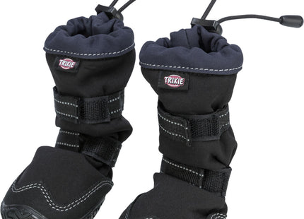 Schwarze Pfotenschutz-Ärmel für aktive Hunde, 2 Stück