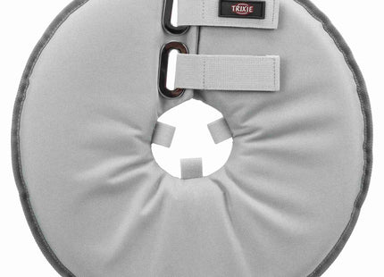 Schützender grauer Trixie Schutzkragen für Haustiere