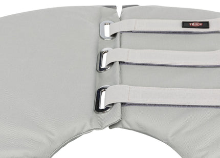 Schützender grauer Trixie Schutzkragen für Haustiere