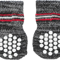 Anti-Rutsch Hundesocken in Grau, 2 Stück, von Trixie