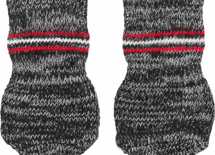 Anti-Rutsch Hundesocken in Grau, 2 Stück, von Trixie