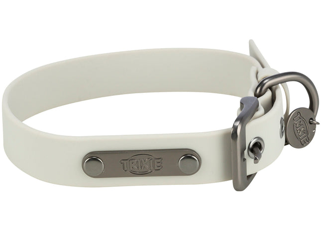 Trixie CityStyle Halsband – PVC, hellgrau, S-M