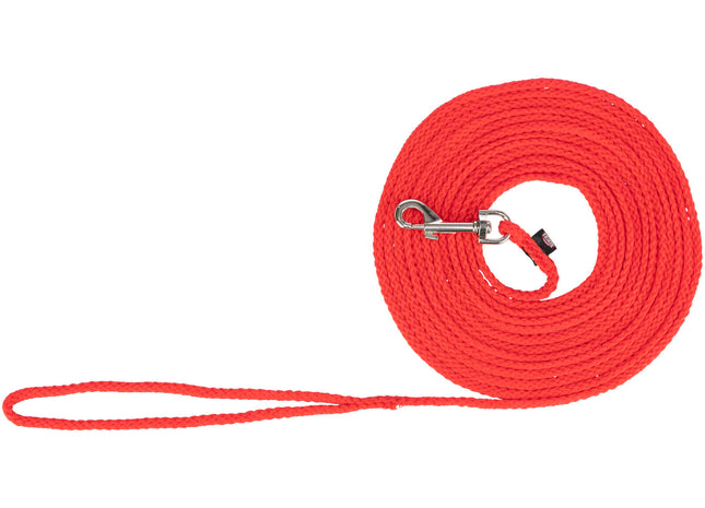 Rote Trixie Schleppleine aus strapazierfähigem Nylon