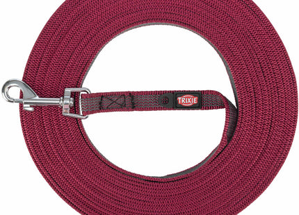 Trixie Schleppleine – gummiert, 5m, sangria