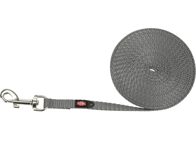 Leichte Trixie Schleppleine in Graphit für entspannte Spaziergänge mit Ihrem Hund