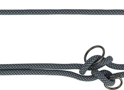 Trixie Soft Rope V-Leine - doppelte Hundeleine schwarz/grau