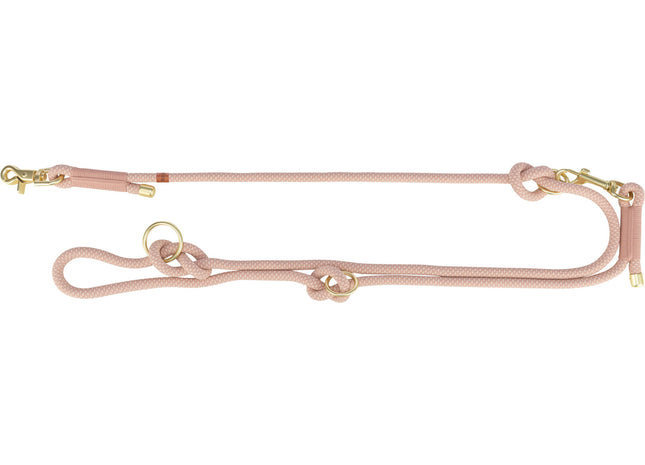 Trixie Soft Rope V-Leine - Doppel-Leine rosa/hellrosa