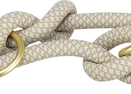 Trixie Soft Rope V-Leine - Doppel-Leine grau hellgrau