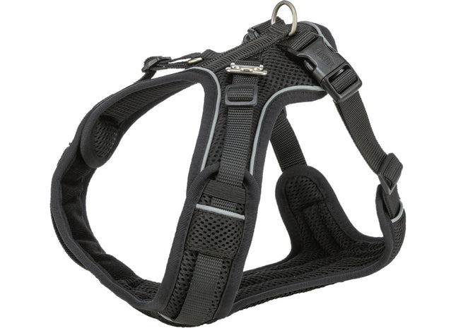 Trixie Premium FlexMesh Geschirr – schwarz, XS-S