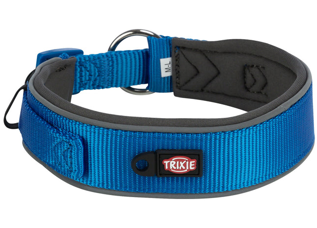 Trixie Premium Halsband - extra breit, royalblau/grafit