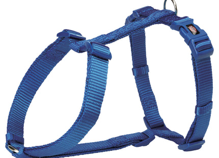 Trixie Premium H-Geschirr – blau, verstellbar, Grösse M-L