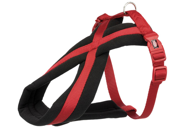 Trixie Premium Geschirr – rot, 15mm, 30-40cm