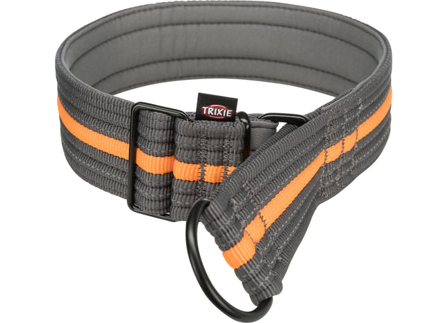 Trixie Fusion Zug-Stopp Halsband – grafit Papaya L-XL