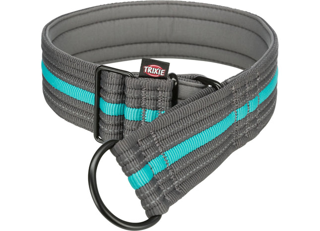 Trixie Fusion Zug-Stopp-Halsband - grafit/ozean S-M