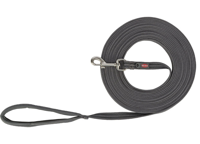Trixie Fusion Schleppleine - gummiert, grafit, 3m