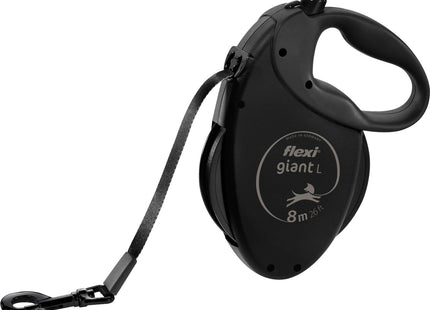 Trixie Flexi GIANT Black Edition - Hundeleine, schwarz, 8m