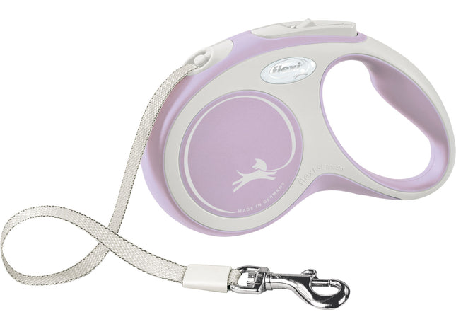 Trixie Flexi New COMFORT – Gurt-Leine rosa S 5m