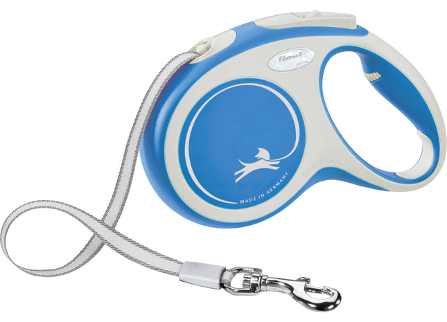 Trixie Flexi New COMFORT - blaue Gurt-Leine S
