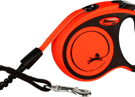 Robuster schwarzer Hundegurt mit orange Akzenten für Outdoor-Abenteuer