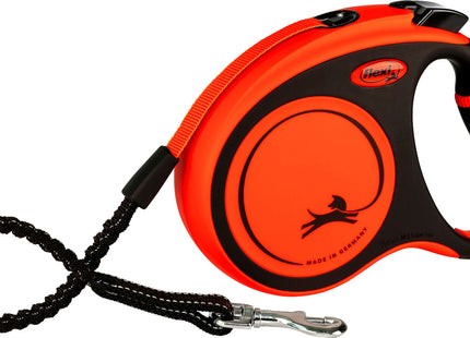 Robuster schwarzer Hundegurt mit orange Akzenten für Outdoor-Abenteuer