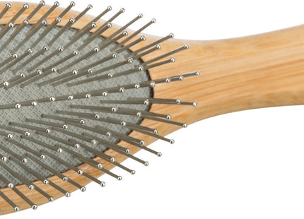 Trixie Bambus Bürste mit Natur- & Metallborsten, beidseitig